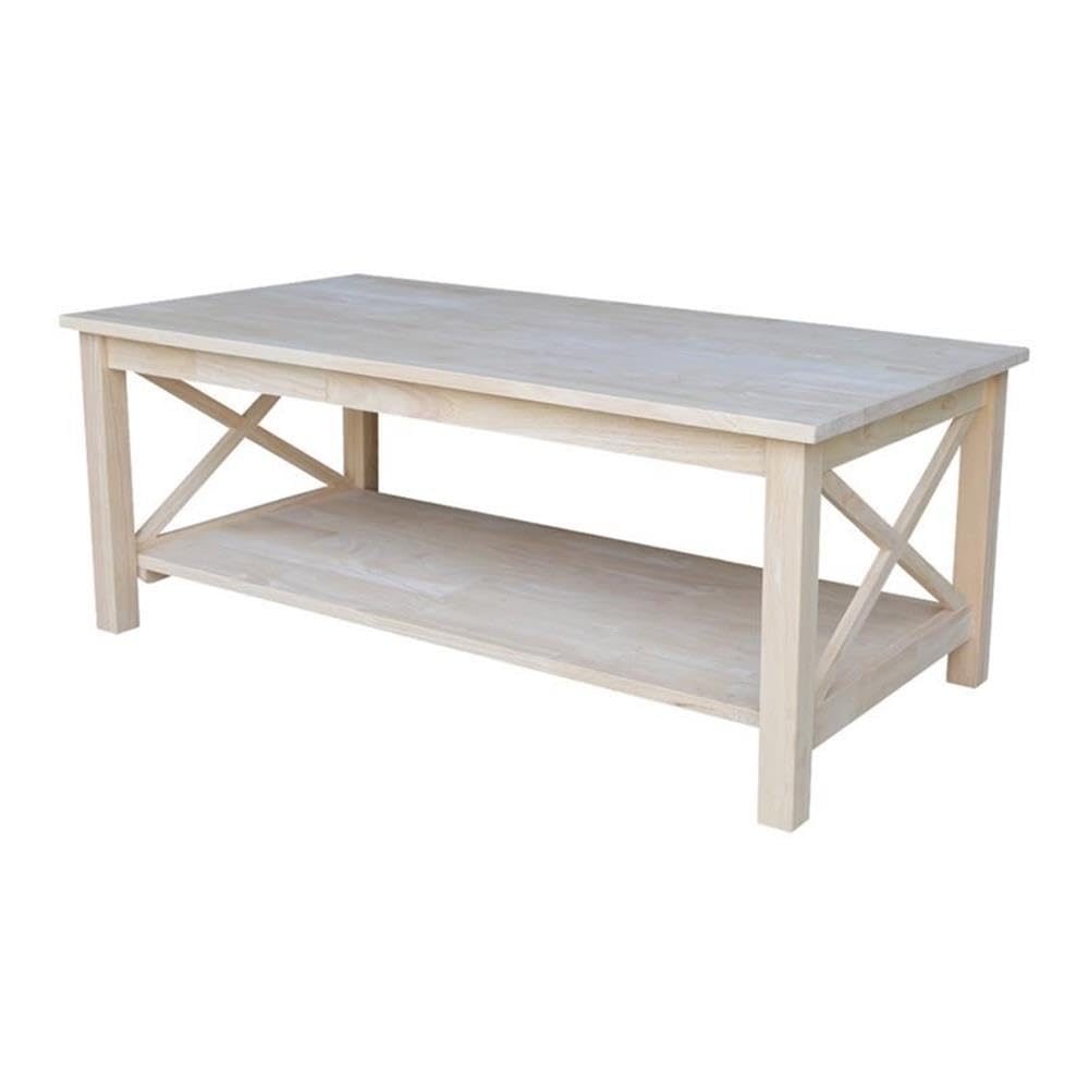 Unfinished Solid Wood Coffee Table S91911