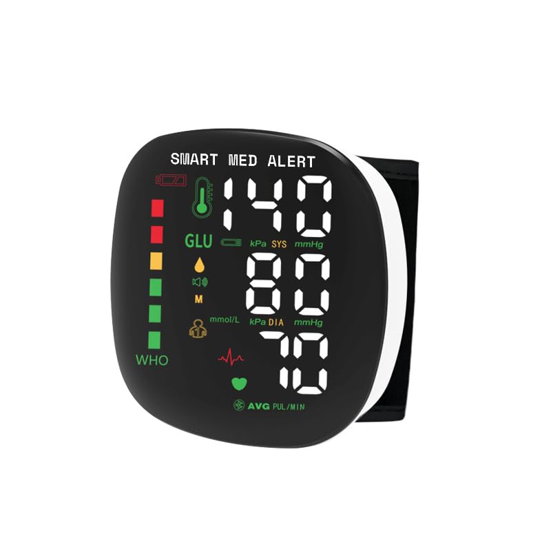 Rechargeable Wrist Blood Pressure Monitor with Adjustable Cuff G40189