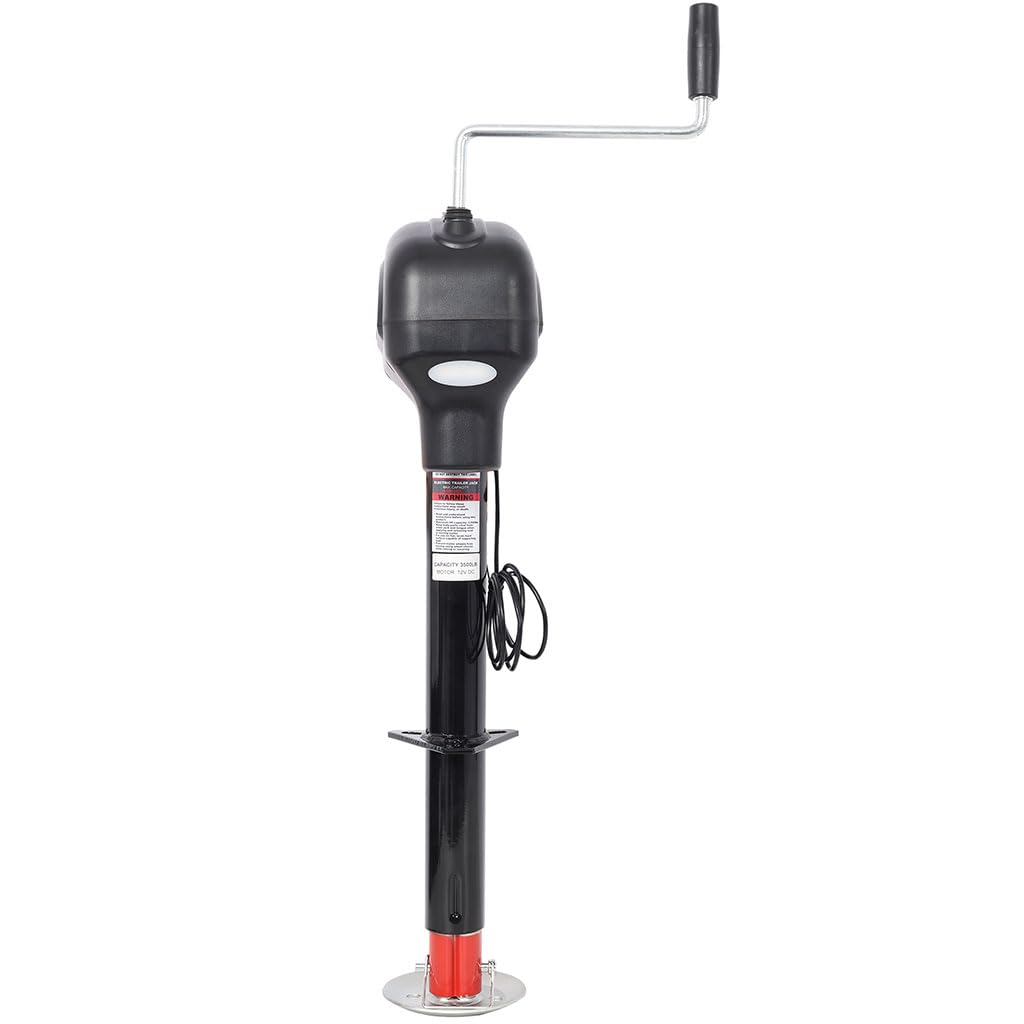 12V Electric Trailer Jack 3500 lbs 28" Lift Height V2807