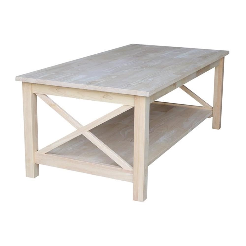 Unfinished Solid Wood Coffee Table S91911