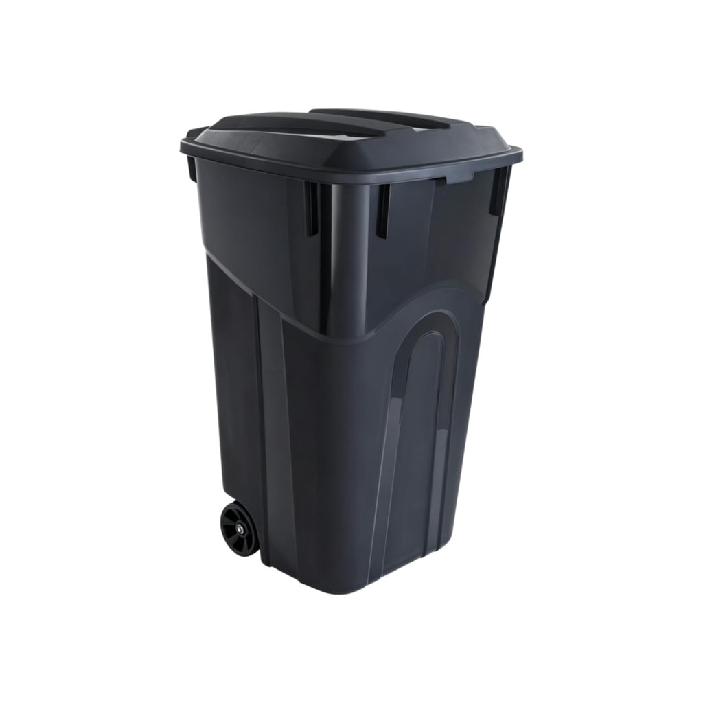 32 Gallon Wheeled Plastic Trash Can with Lid I748039