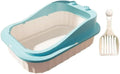 Semi Enclosed Anti Splash Cat Litter Tray B4676