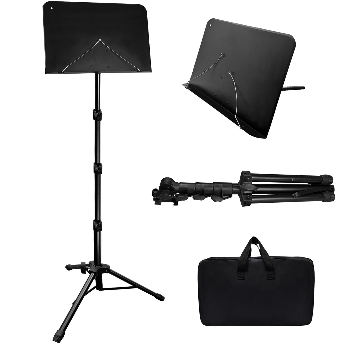 70IN Adjustable Sheet Music Stand with Carrying Bag I254
