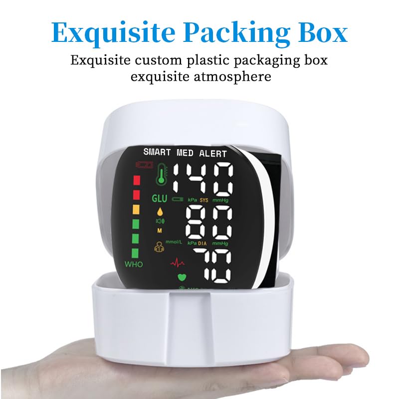 Rechargeable Wrist Blood Pressure Monitor with Adjustable Cuff G40189