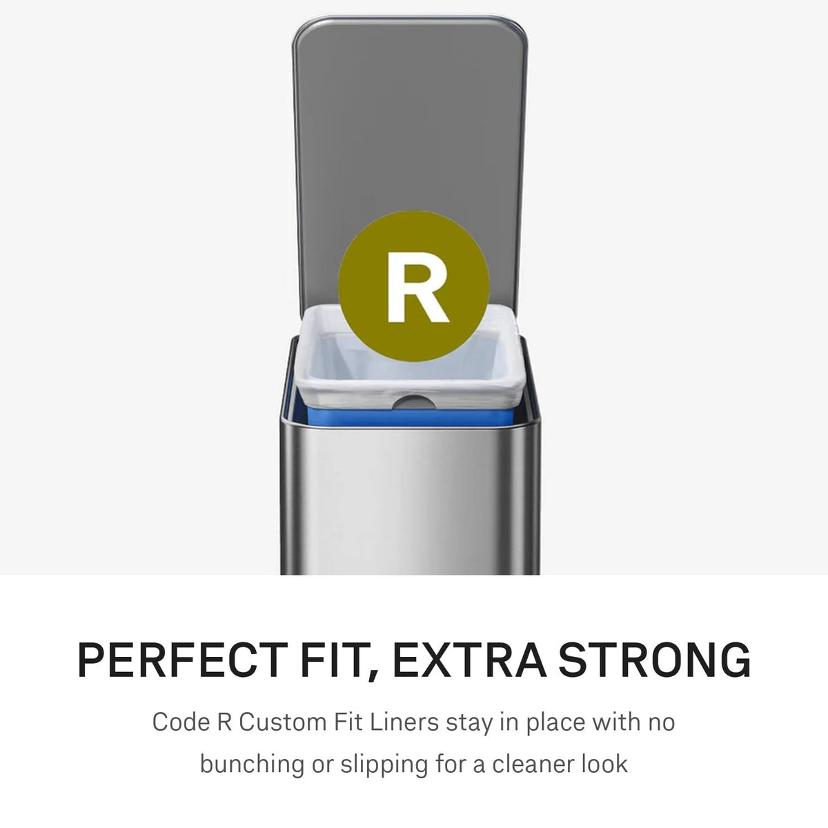 9L Brushed Stainless Steel Slim Step Trash Can L33428