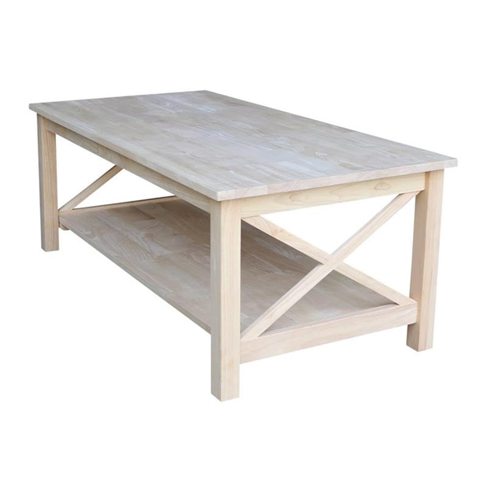 Unfinished Solid Wood Coffee Table S91911