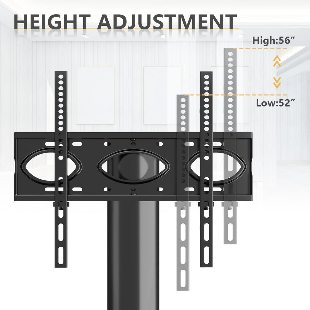 4-Tiers Swivel TV Stand for 32-70 inch TVs U712