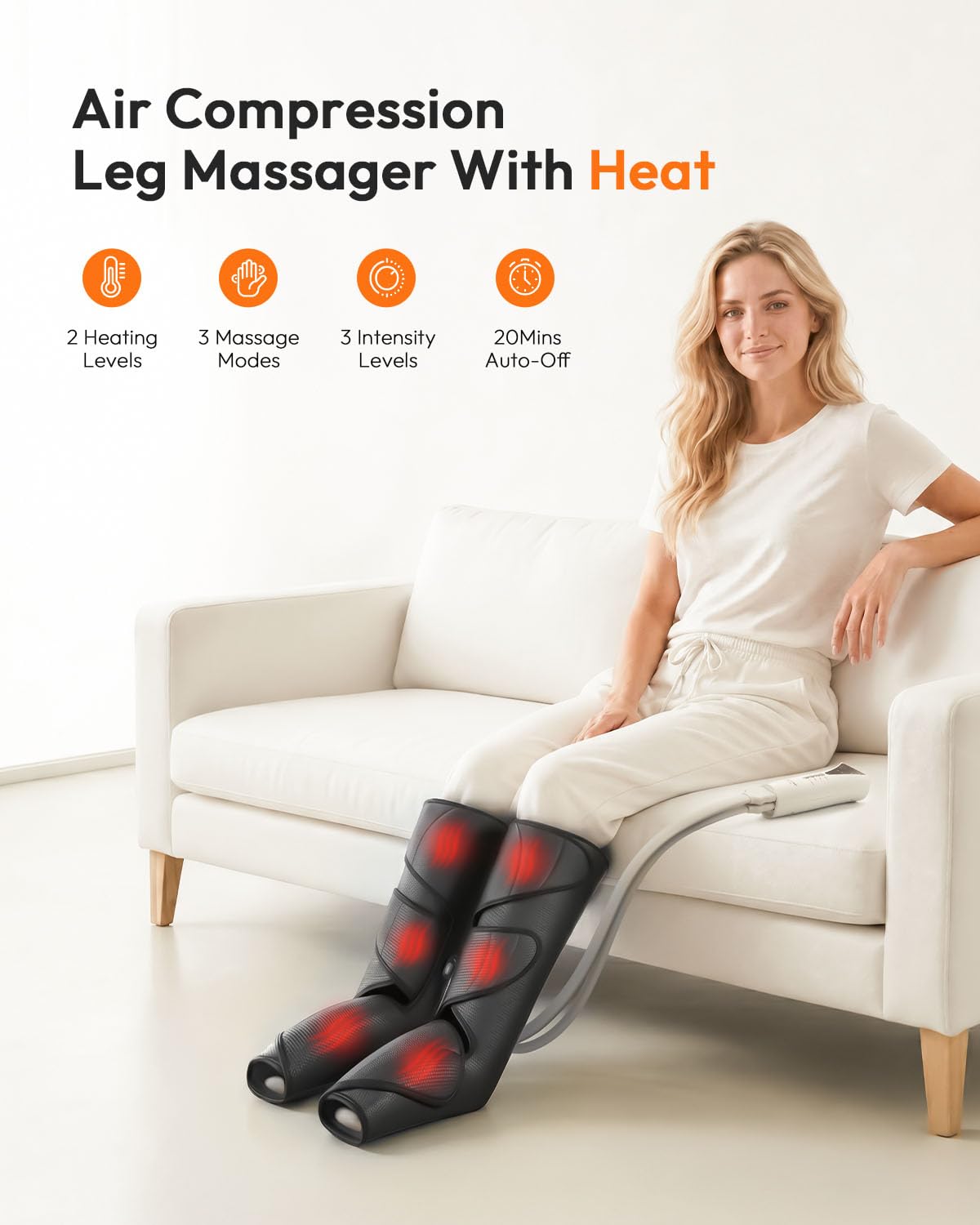 Air Compression Leg Massager with Heat R25559