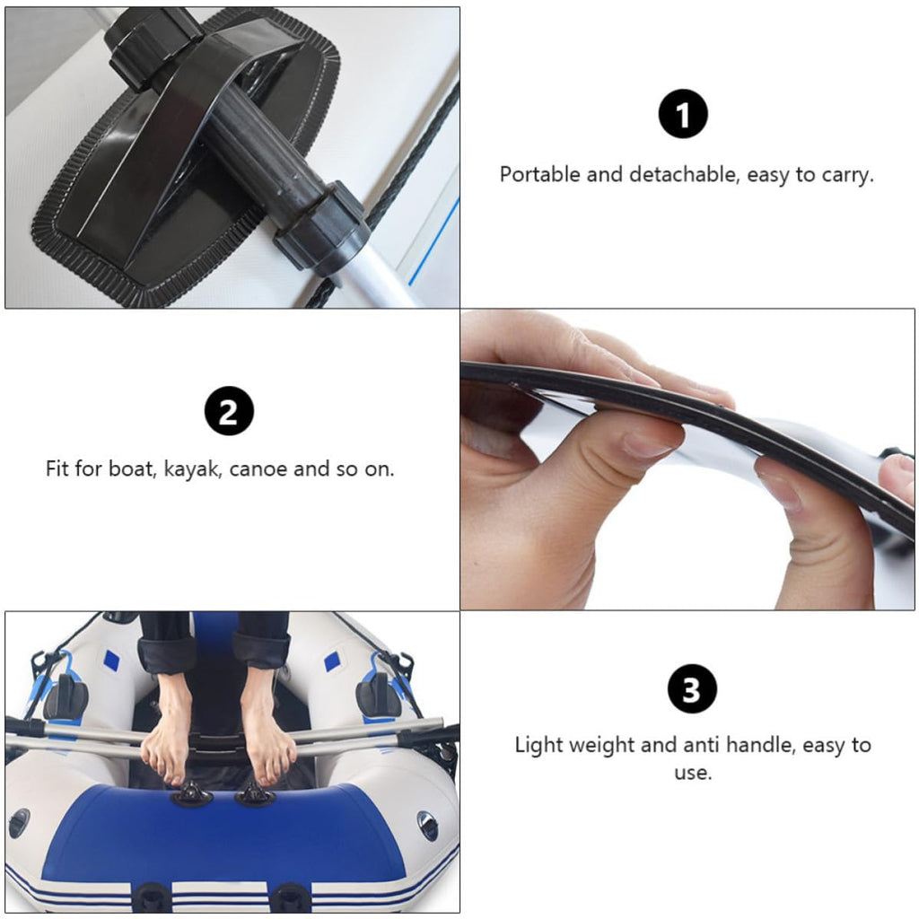 Boat Paddle Detachable Aluminum Alloy 2 Pairs J343448