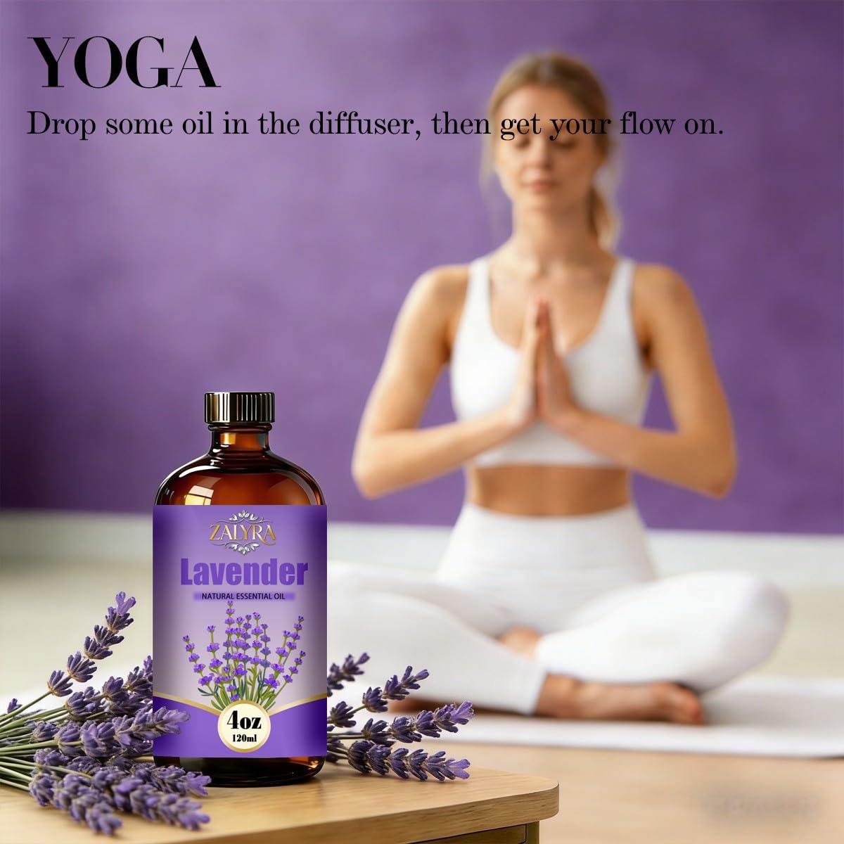 Lavender&Lily Essential Oil 4 Fl Oz+0.33 Fl Oz K3834