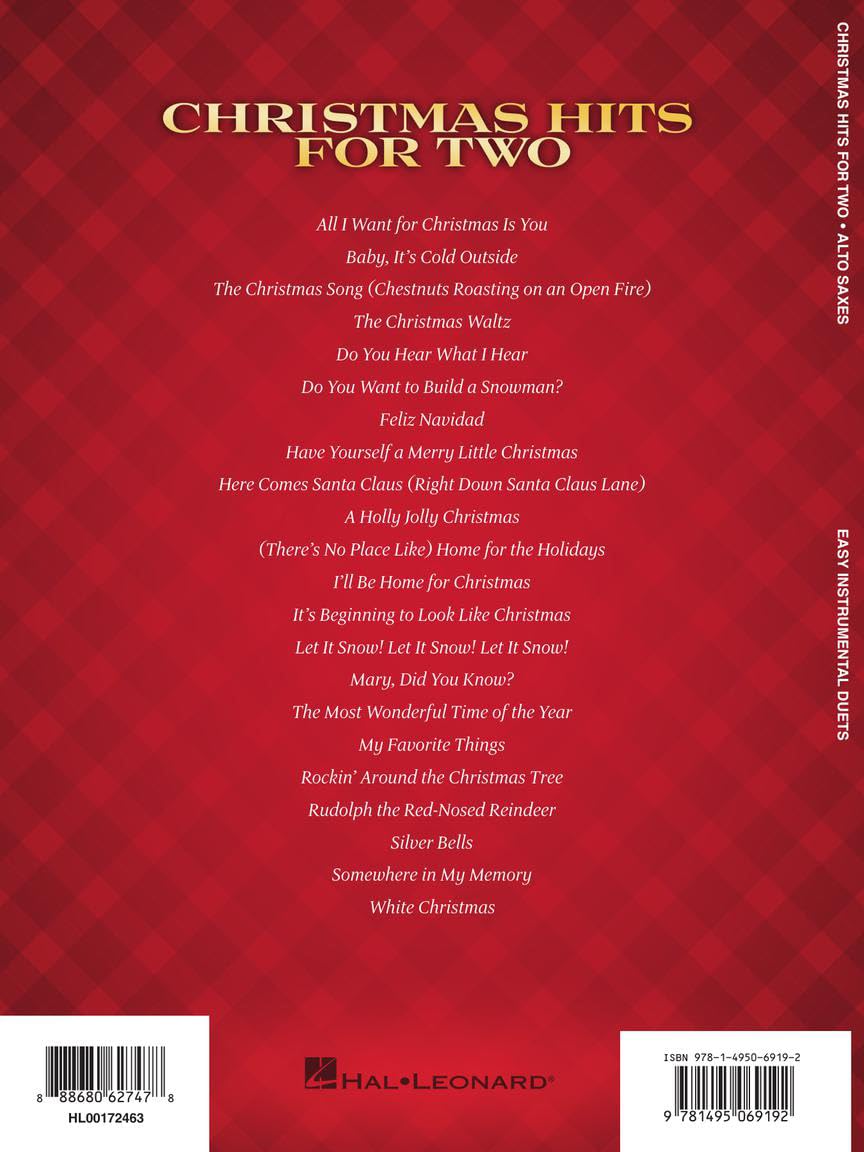 Christmas Alto Saxophone Duets V8365