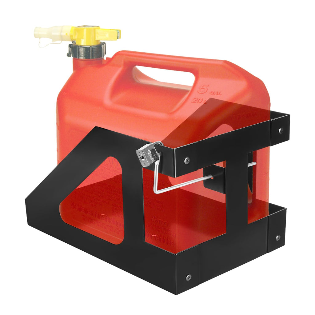5 Gallon Gas Can Holder with Anti-Theft Lock C8042
