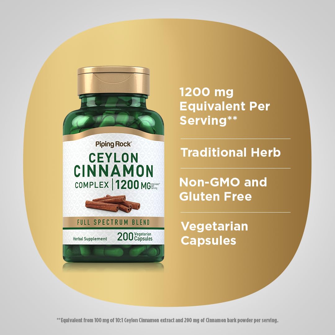 Ceylon Cinnamon Capsules 200 Count L420695