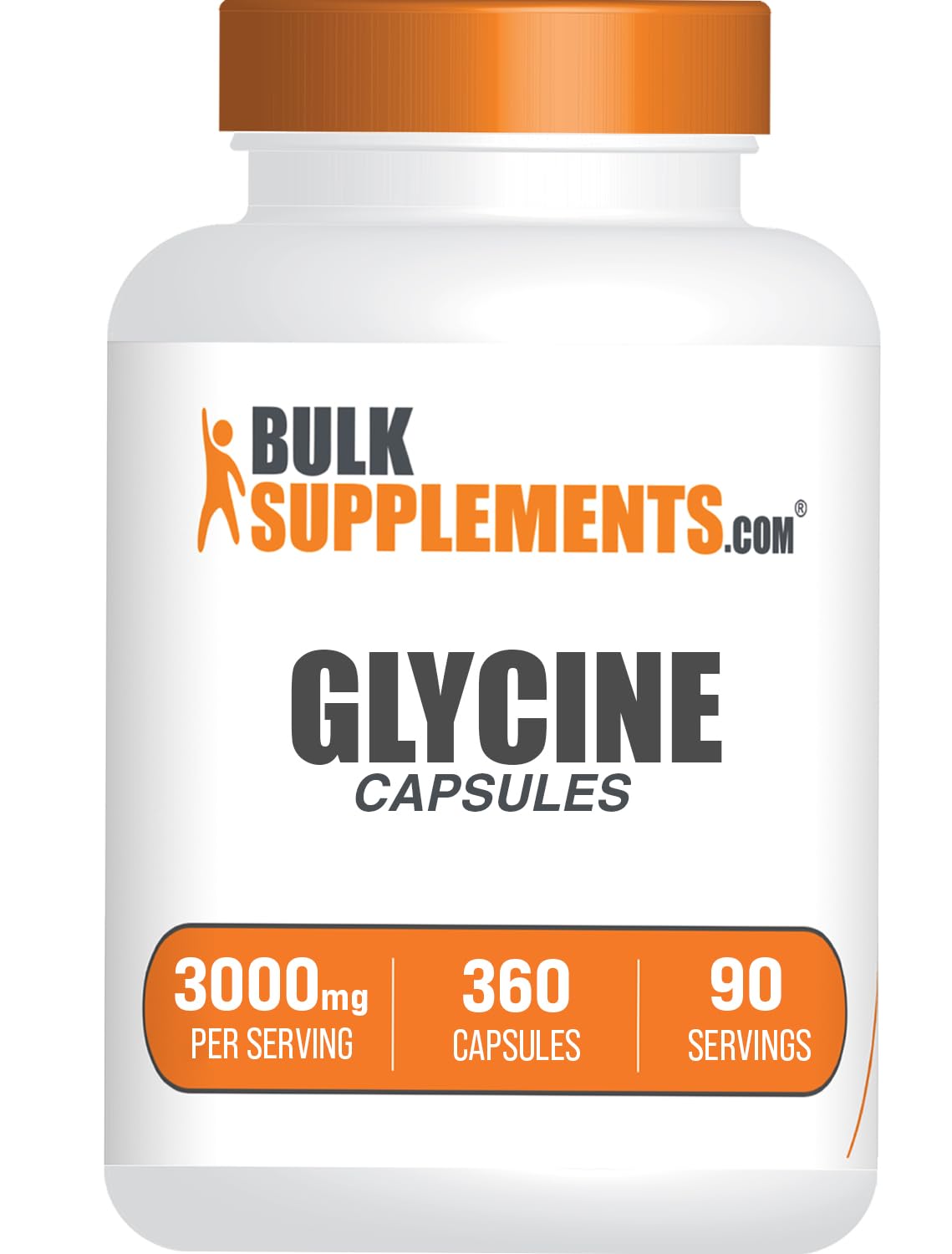 Glycine Capsules 3000mg Gluten Free 360 Count U30312