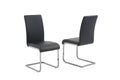 Black Faux Leather Dining Chairs Set of 2 E298404