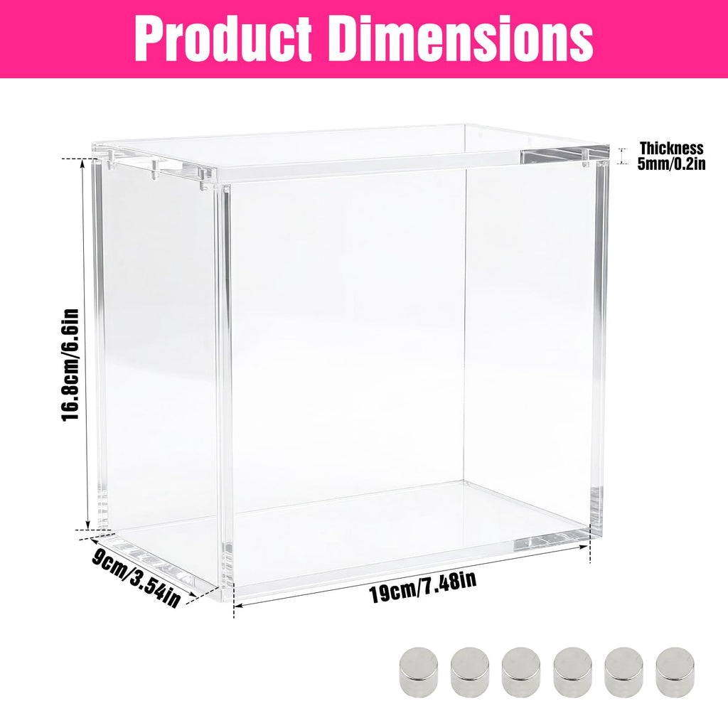 Acrylic Protector Case 8"L x 4"W x 7"H 2pcs T62958
