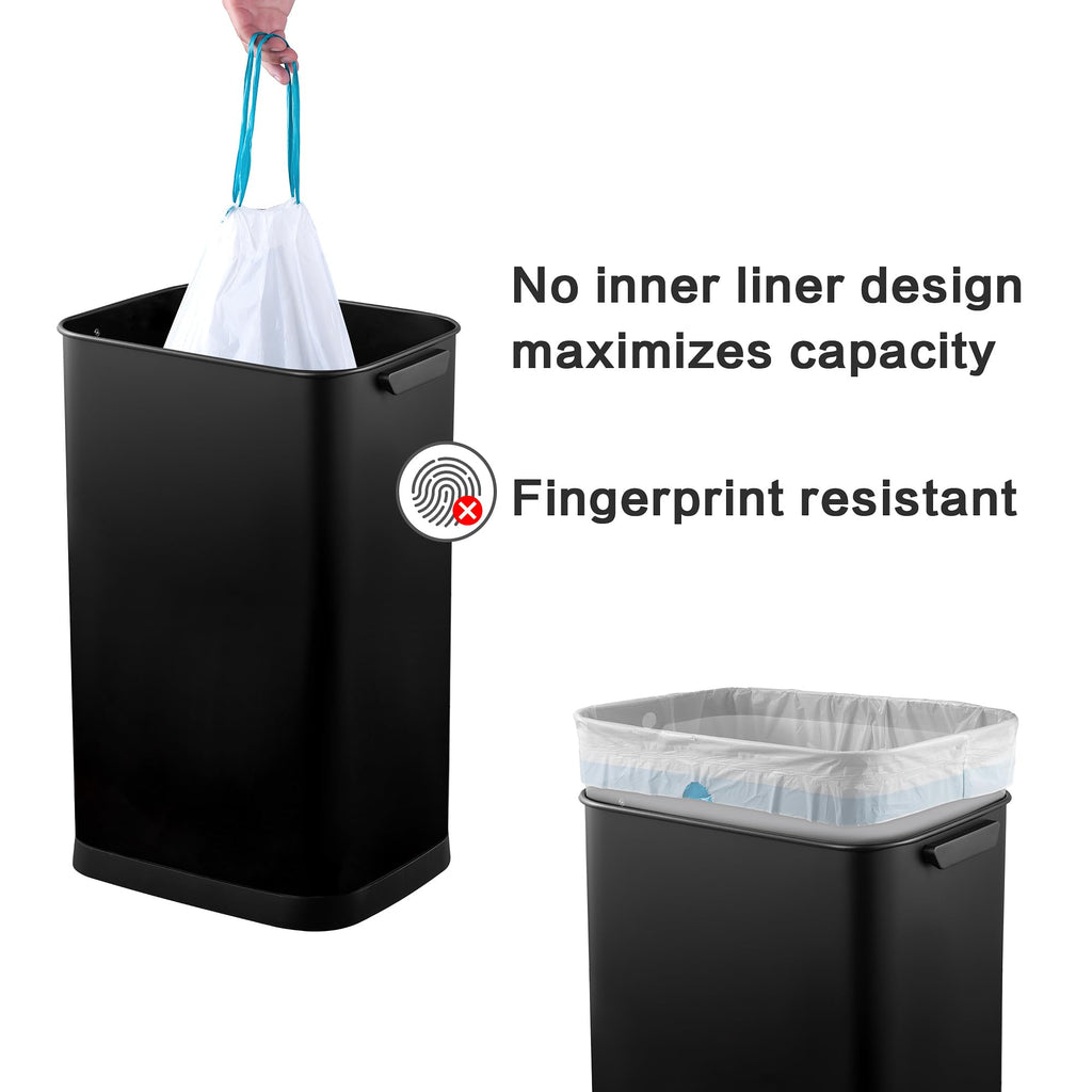 13 Gallon Touchless Stainless Steel Trash Can U215561
