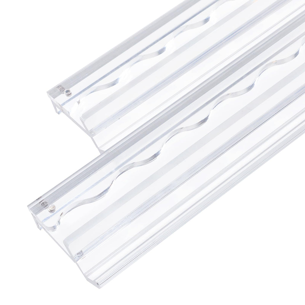 4-Pack Clear Acrylic Mahjong Racks with Pushers 19.7" U46587