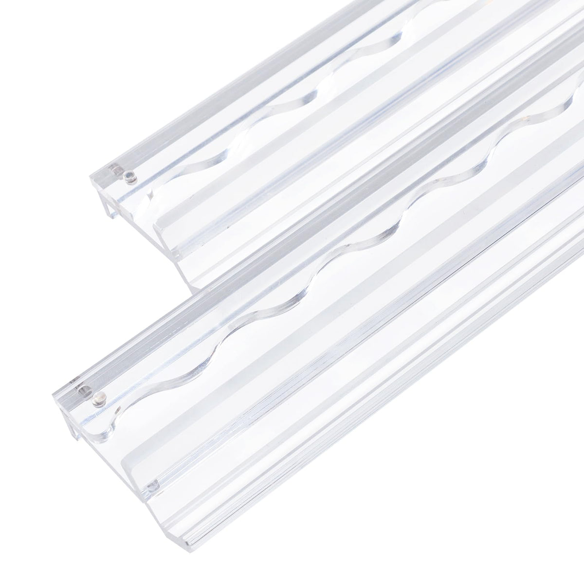 4-Pack Clear Acrylic Mahjong Racks with Pushers 19.7" U46587