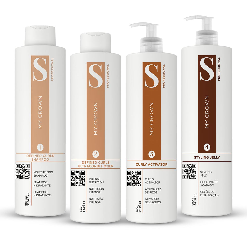 Curly Hair Kit, 4 Steps, 4x34.5oz U14923