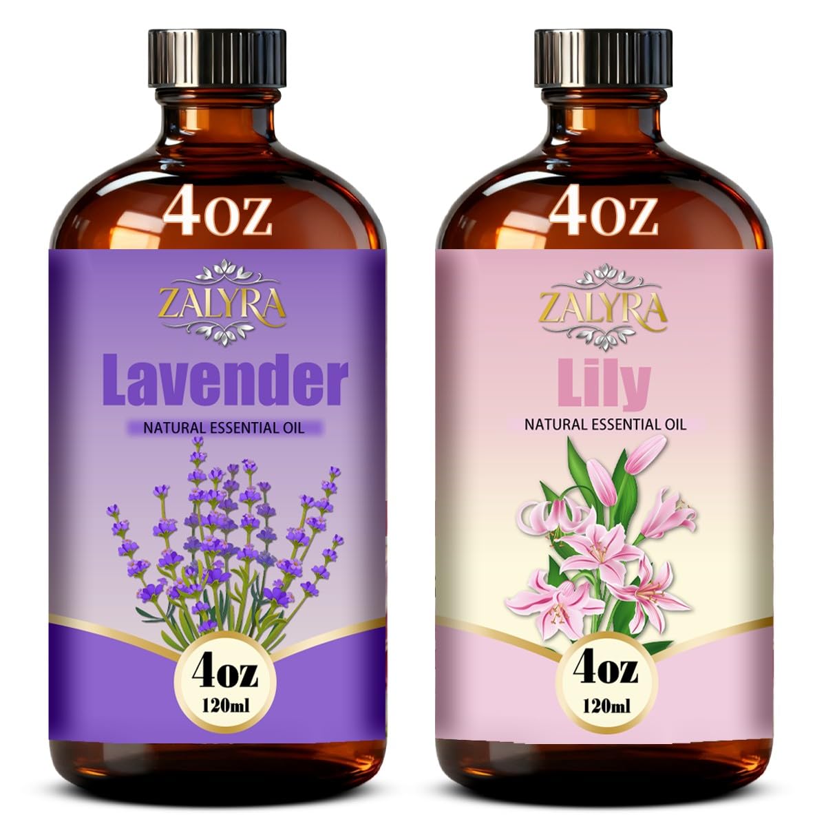 Lavender&Lily Essential Oil 4 Fl Oz+0.33 Fl Oz K3834