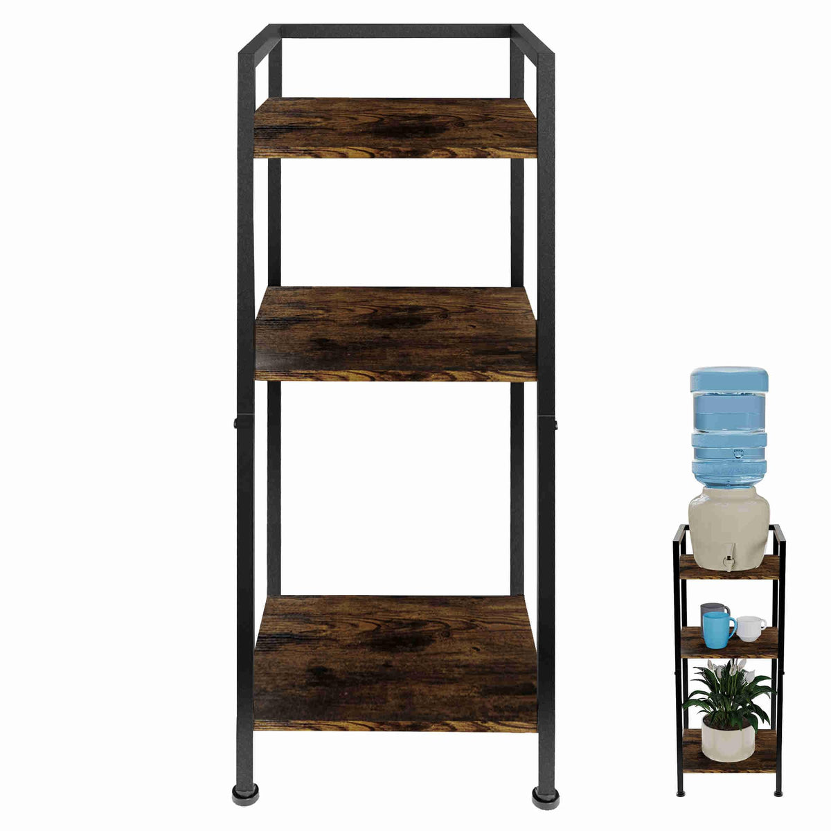 5 Gallon 3-Tier Metal Water Dispenser Stand P666