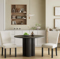 Faux Leather Upholstered Dining Chairs Set of 2 D96048