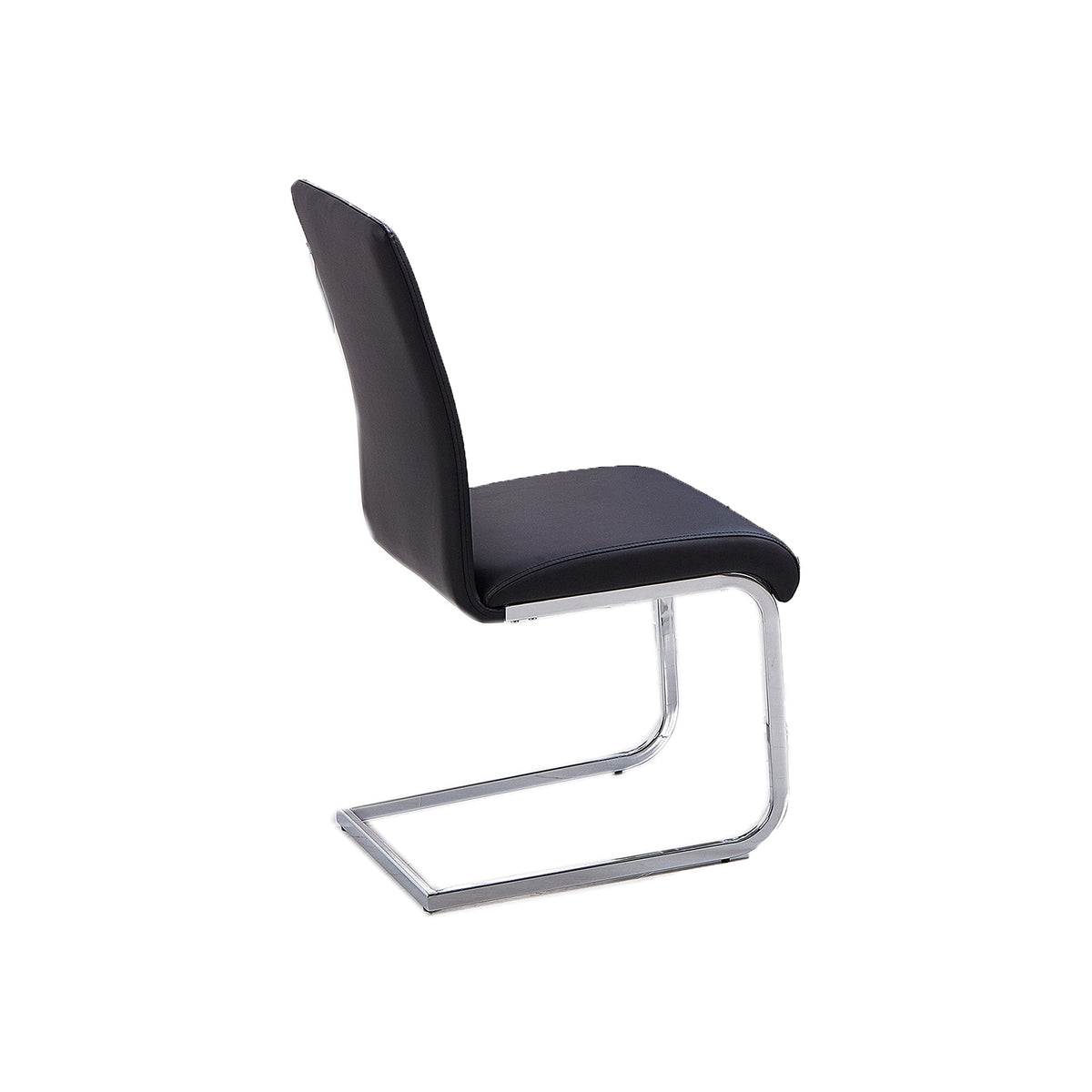 Black Faux Leather Dining Chairs Set of 2 E298404