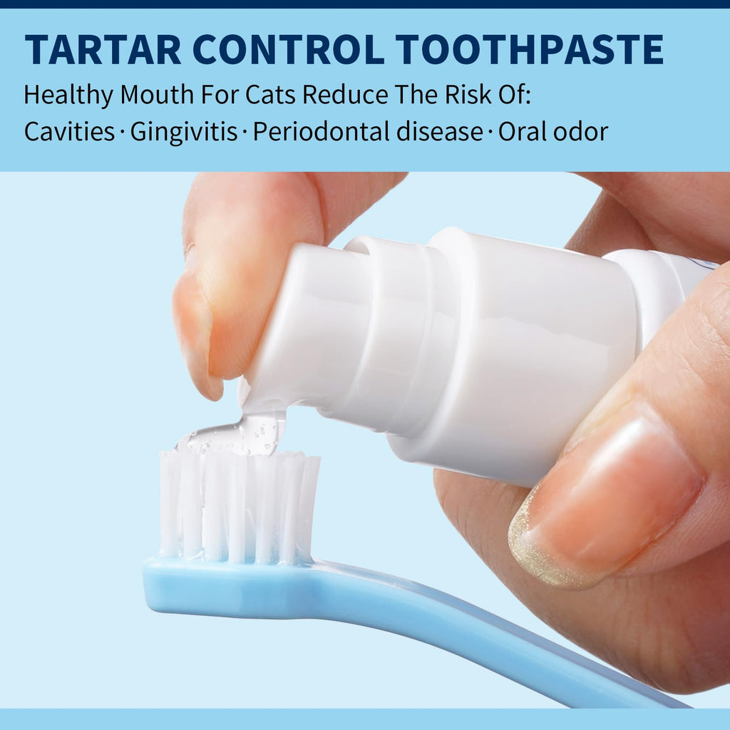 Tuna Flavor Toothpaste 1.06 oz with Toothbrush & Finger Brush V713
