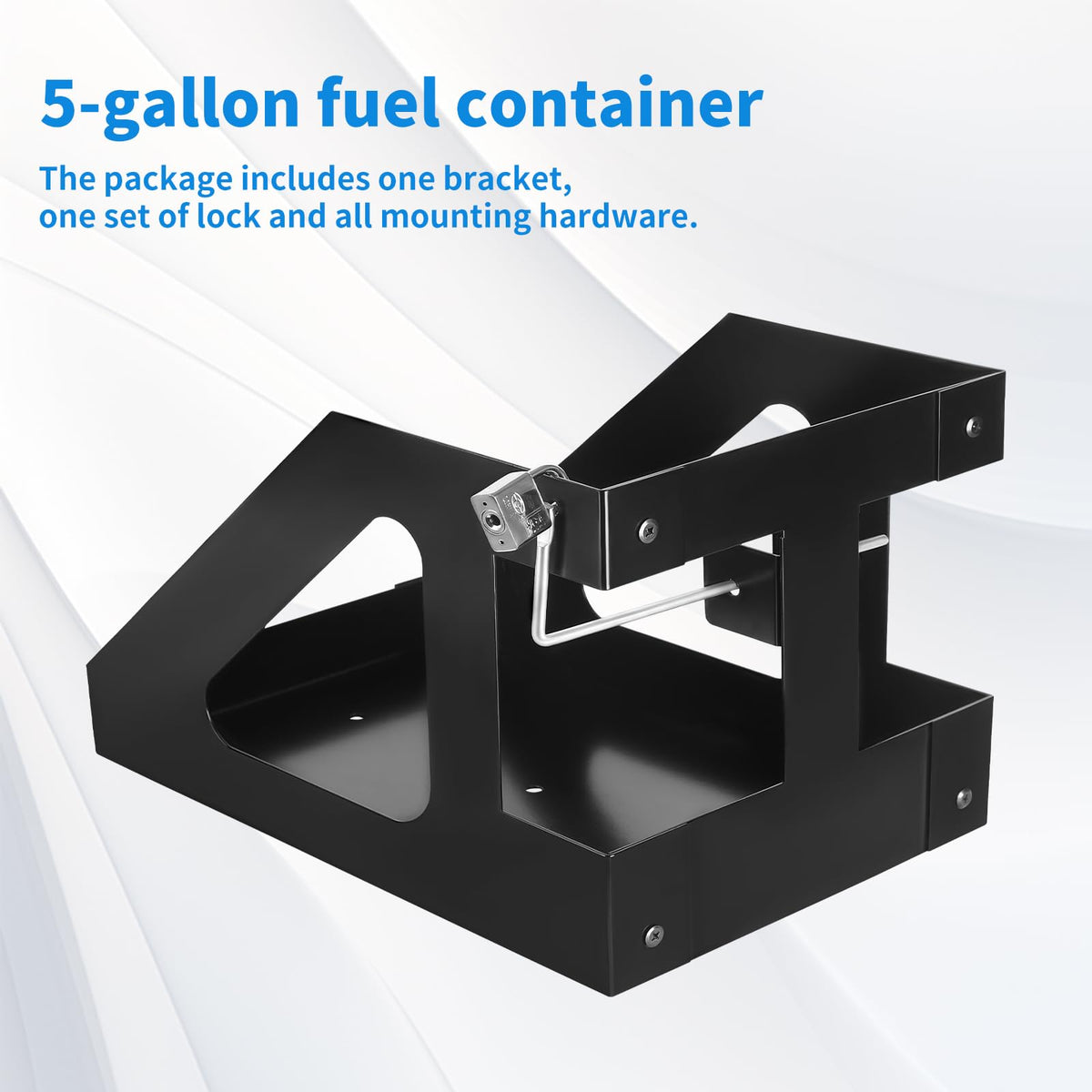 5 Gallon Gas Can Holder with Anti-Theft Lock C8042