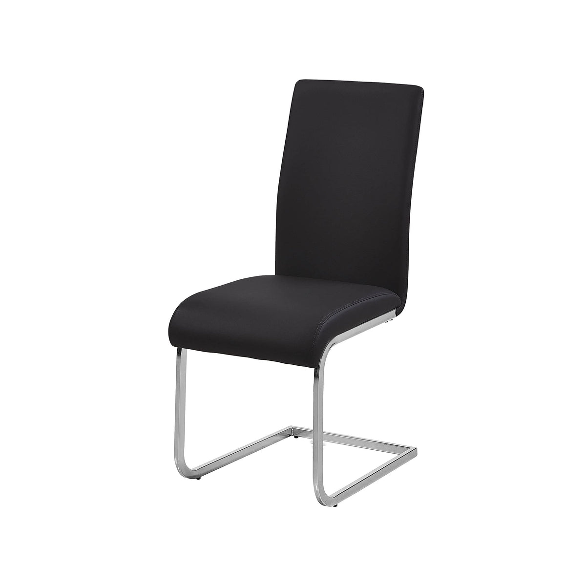 Black Faux Leather Dining Chairs Set of 2 E298404