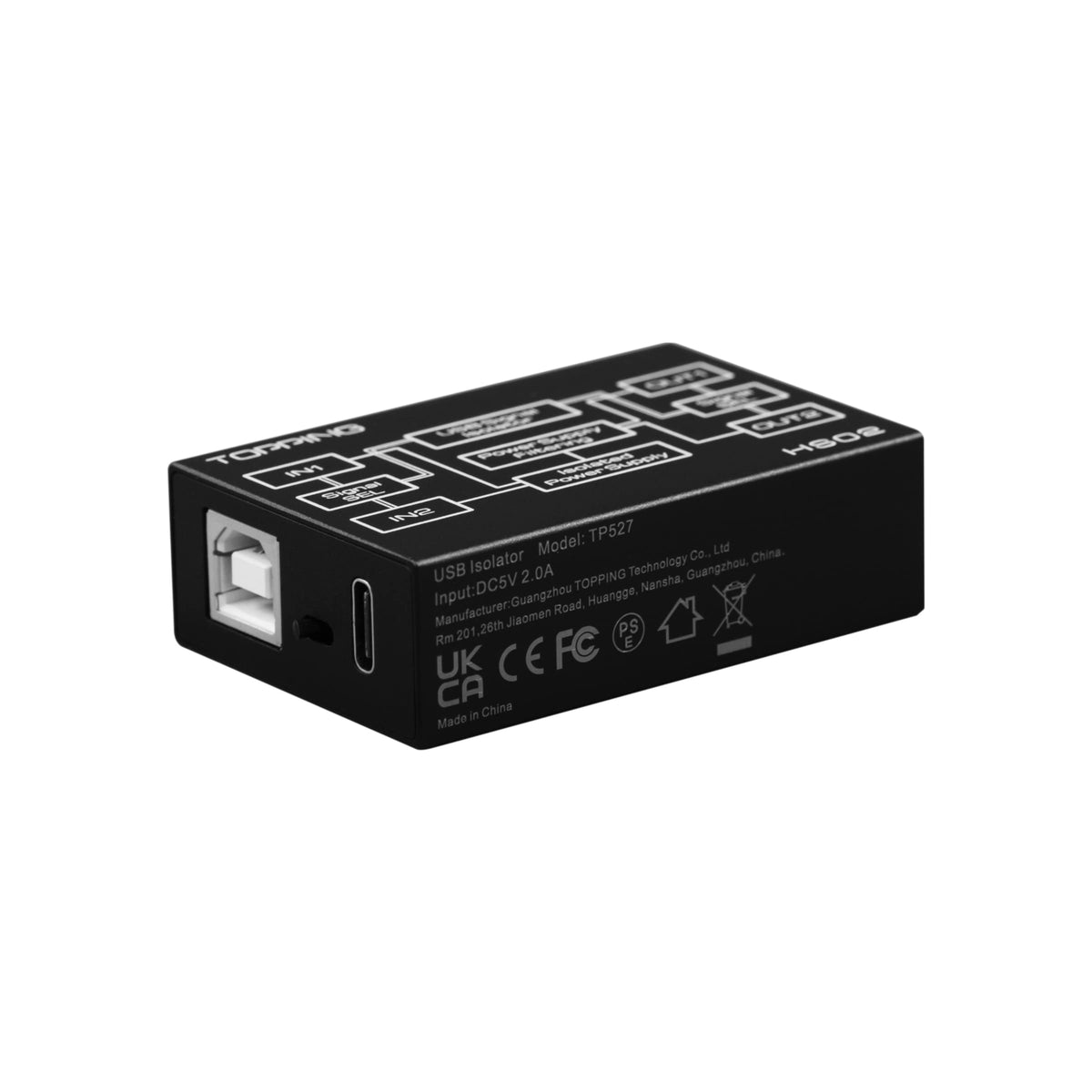 USB 2.0 Audio Isolator with USB-B and Type C Input K499