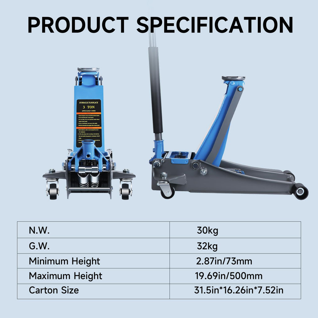 3 Ton Hydraulic Floor Jack X34923