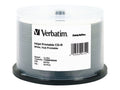 700MB 52X White Inkjet Printable CD-R 50pk Spindle A590914