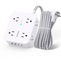 Surge Protector Power Strip 5 Ft Braided Extension Cord U8854