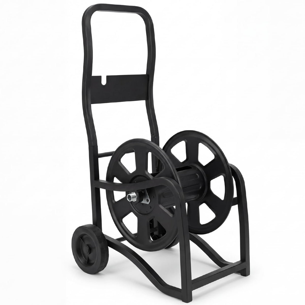 Heavy Duty Metal Garden Hose Reel Cart with Wheels, Holds 200FT Hose L13742