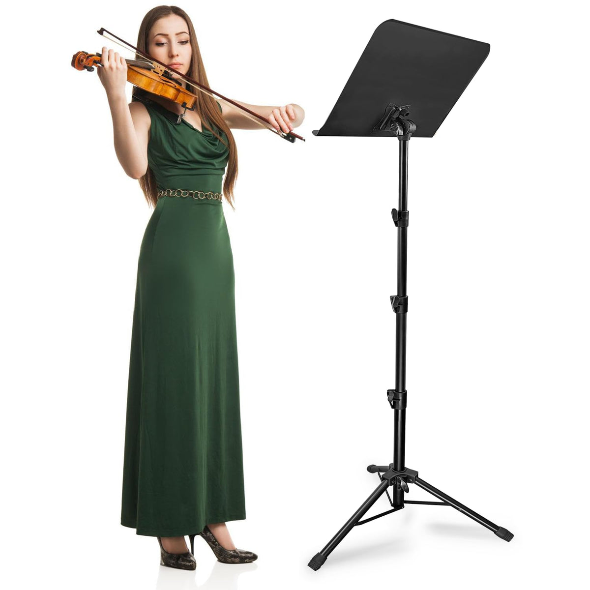 70IN Adjustable Sheet Music Stand with Carrying Bag I254