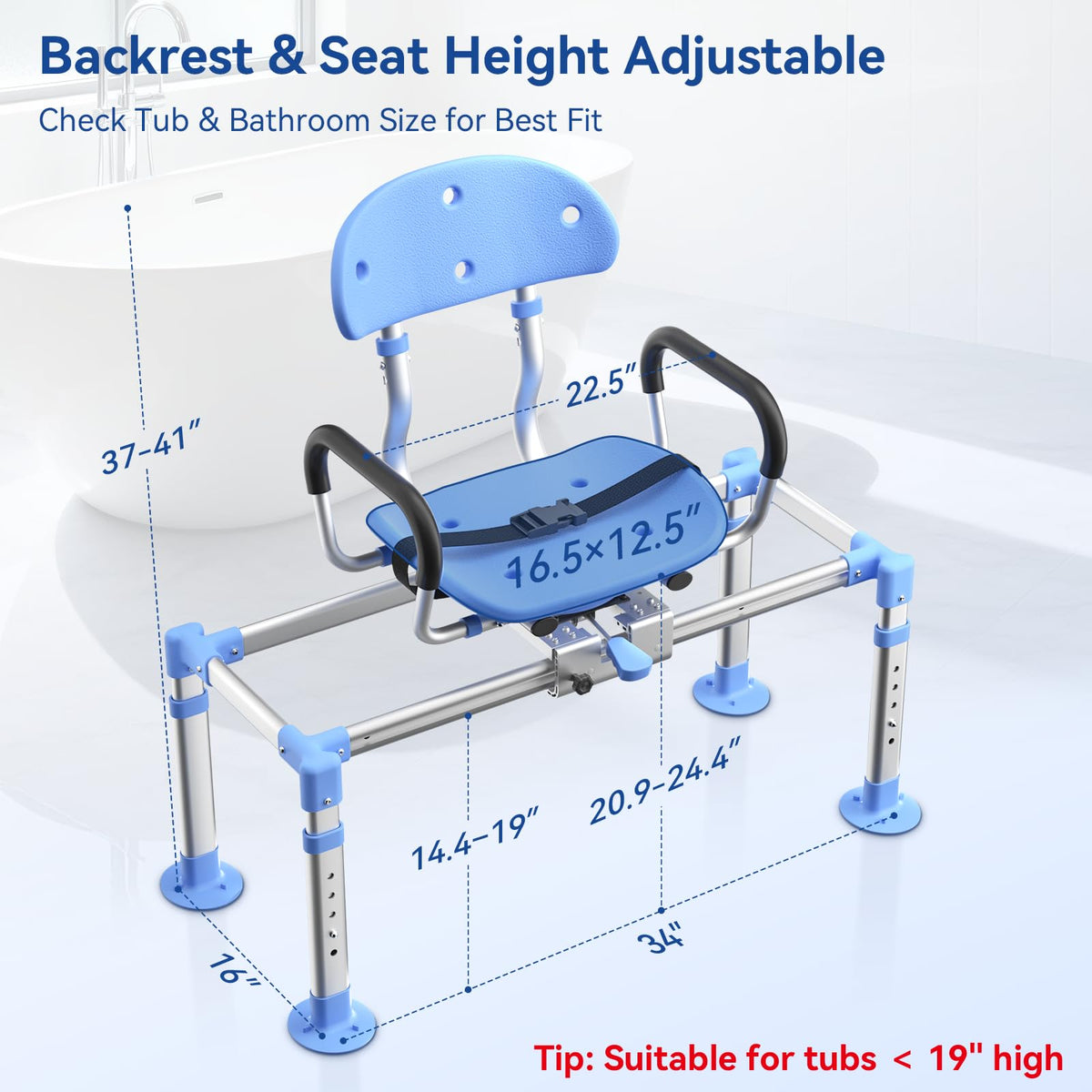 Sliding Shower Chair Tub Transfer Bench A91587