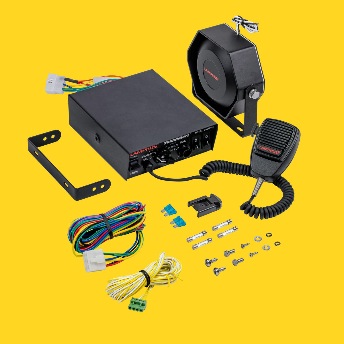 100W Police Siren Emergency PA System Kit Y645