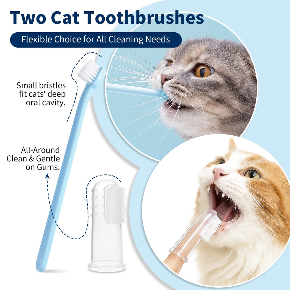 Tuna Flavor Toothpaste 1.06 oz with Toothbrush & Finger Brush V713