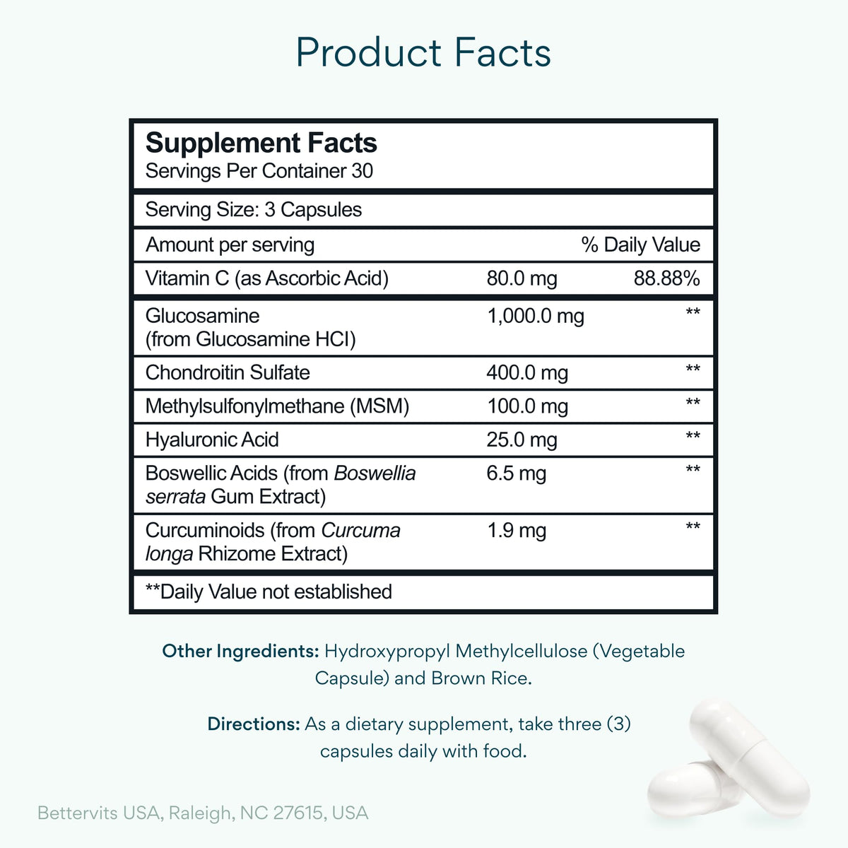 Glucosamine Chondroitin MSM Joint Complex 90 Ct S315707