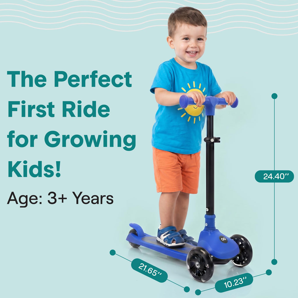3-Wheel Toddler Scooter with LED Wheels T380847