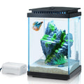1 Gallon Small Glass Aquarium with Air Pump LED Light H2632