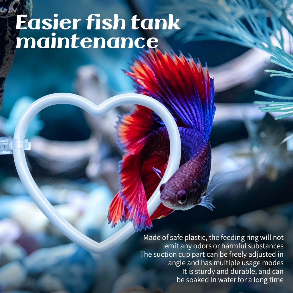 4Pcs Betta Fish Tank Accessories, Hammock, 2 Toys, 1 Feeding Ring L85442