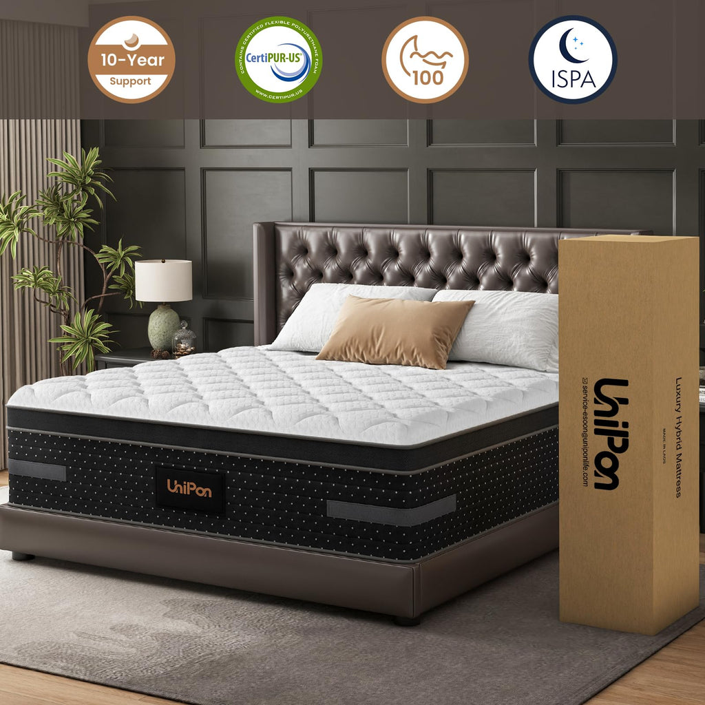 12 Inch Medium Firm Queen Hybrid Mattress V5756