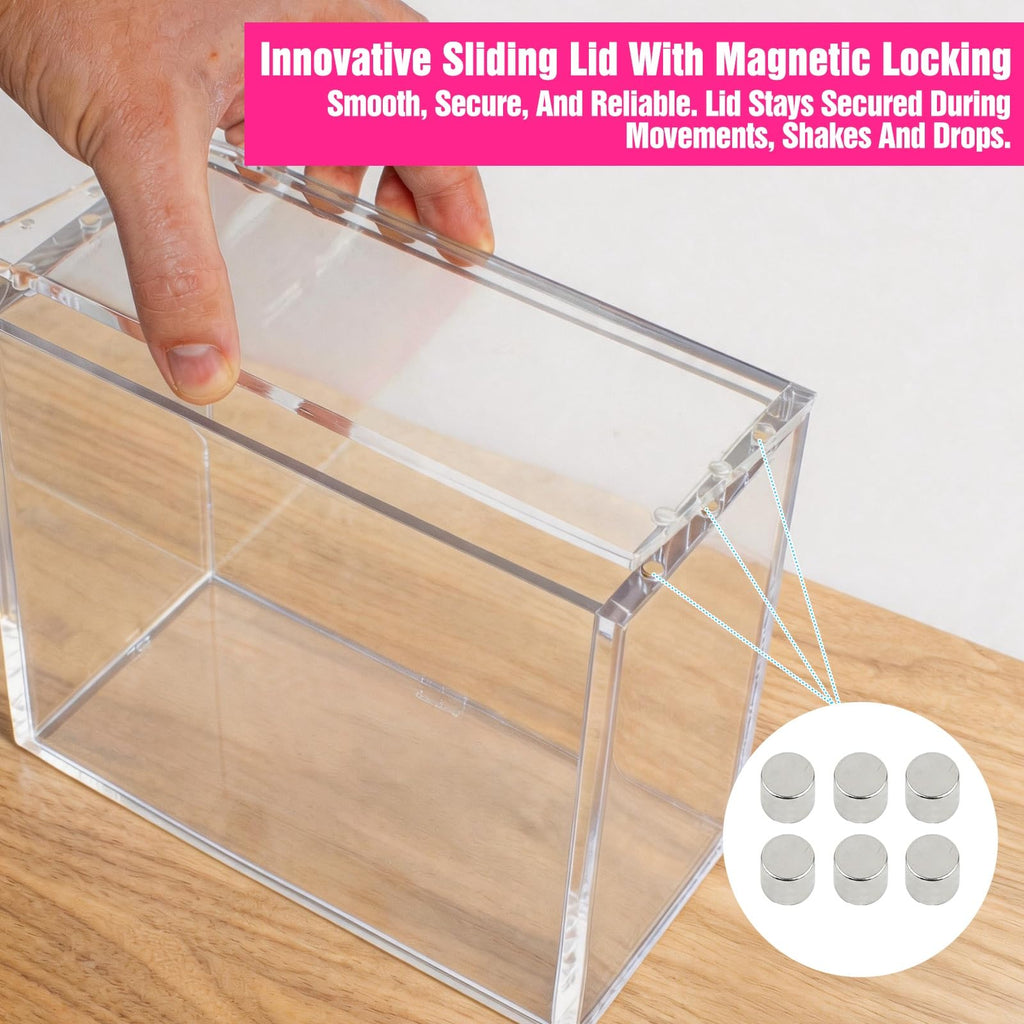 Acrylic Protector Case 8"L x 4"W x 7"H 2pcs T62958
