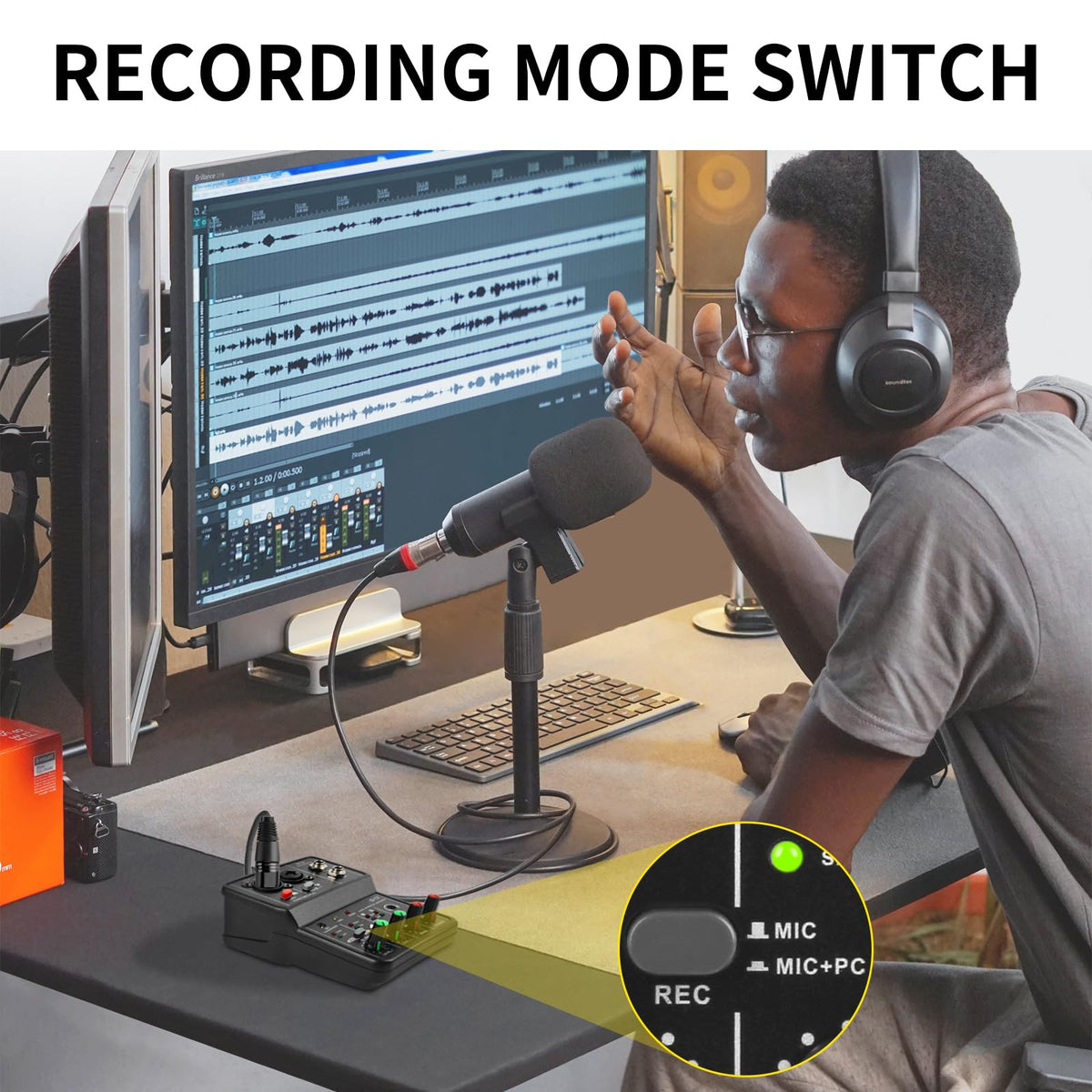 USB Audio Interface with XLR and 3.55m Microphone Jack F761582