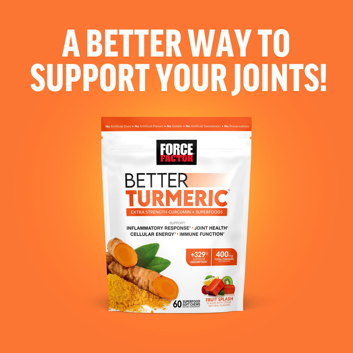 Beet Soft Chews and Turmeric Joint Support Supplement V6108