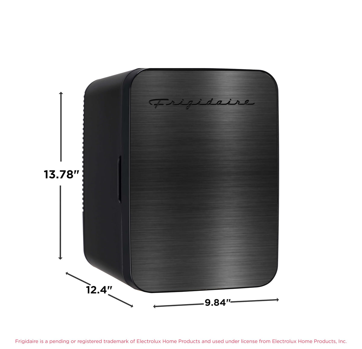 10L Brushed Black Stainless Mini Personal Fridge Cooler K650780