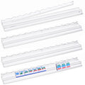 4-Pack Clear Acrylic Mahjong Racks with Pushers 19.7" U46587